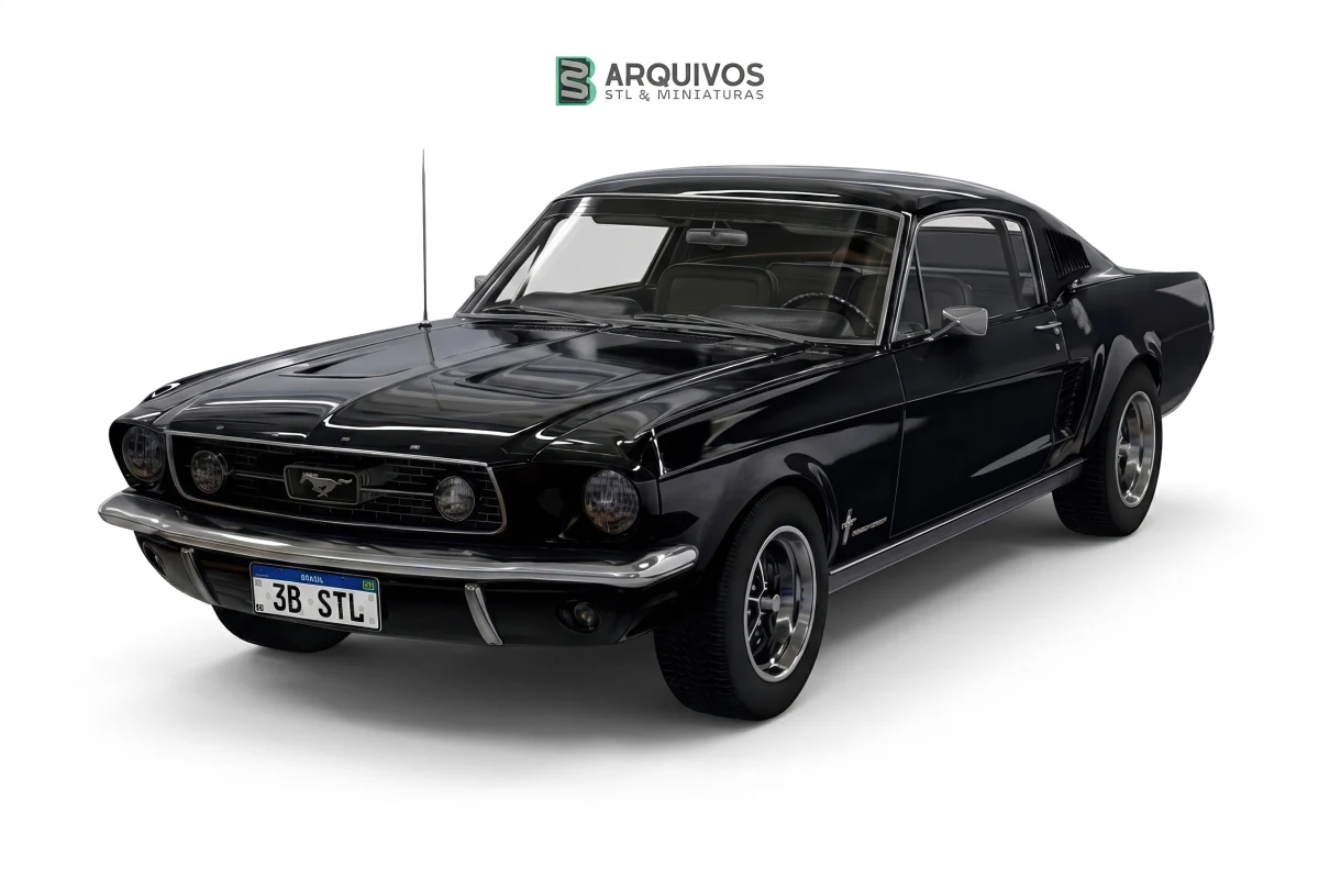 Modelo 3D STL - Ford Mustang Fastback 1967